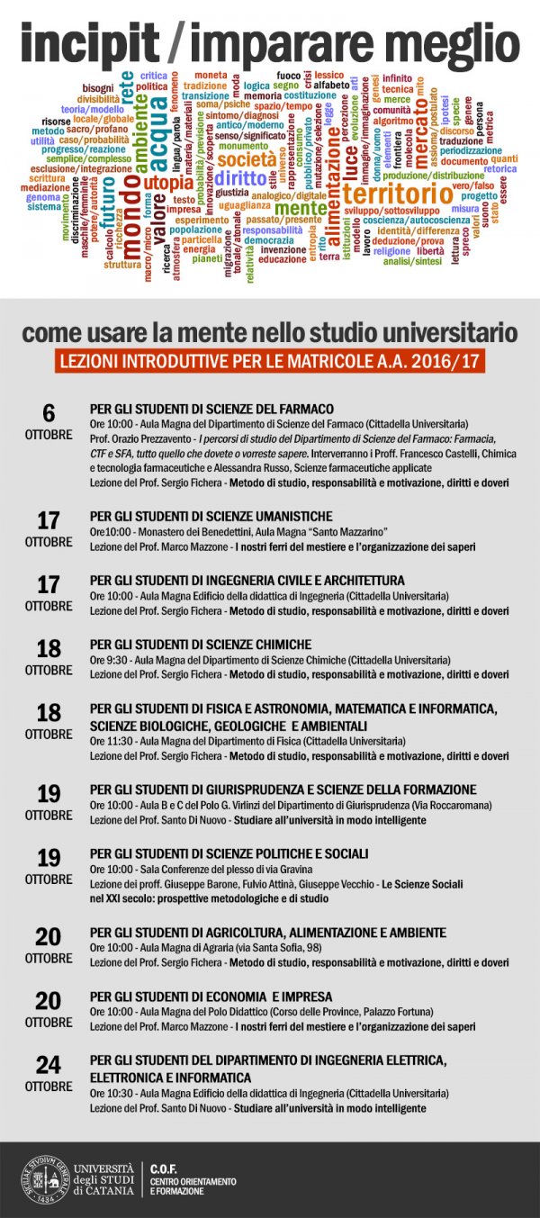 Incipit / Imparare meglio: come usare la mente nello studio universitario